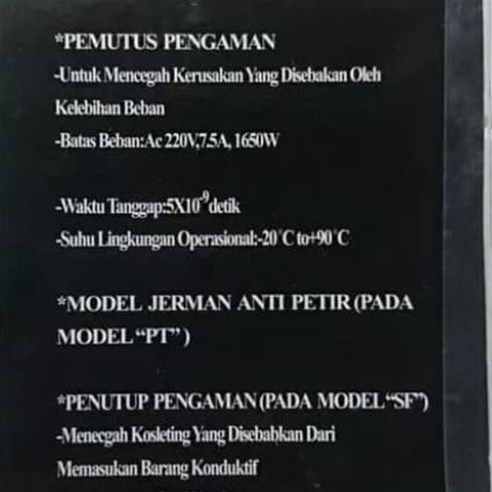 COLOKAN STOP KONTAK WINSTAR 4 LUBANG