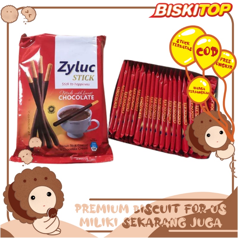 

BISKITOP - ZYLUC STICK 220g Biskuit Anak Dewasa Enak Renyah Biscuit Coklat/Cokelat Terbaru Lezat