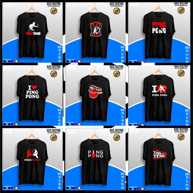 Baju katun Tenis meja T-Shirt Tenis meja Kaos tenis meja