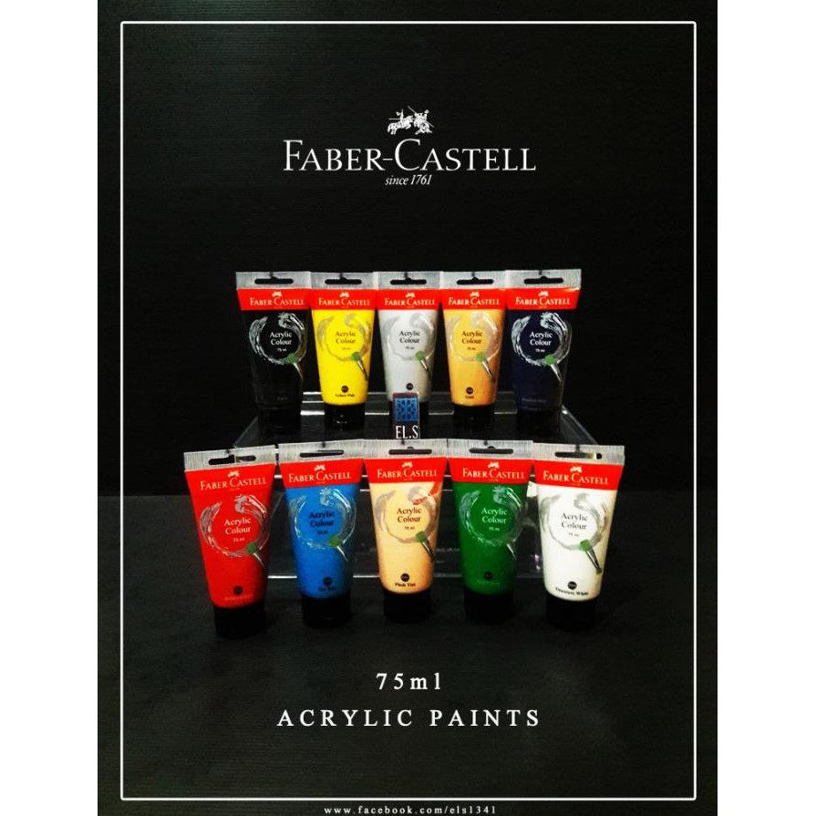 

PERALATAN MELUKIS FABER CASTELL ACRYLIC 75 ML - CAT ACRYLIC ALAT LUKIS