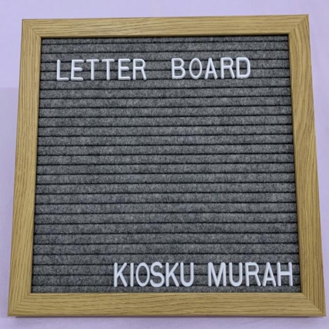 

Letter Board Felt Gray & Black Huruf Termasuk Terbaru