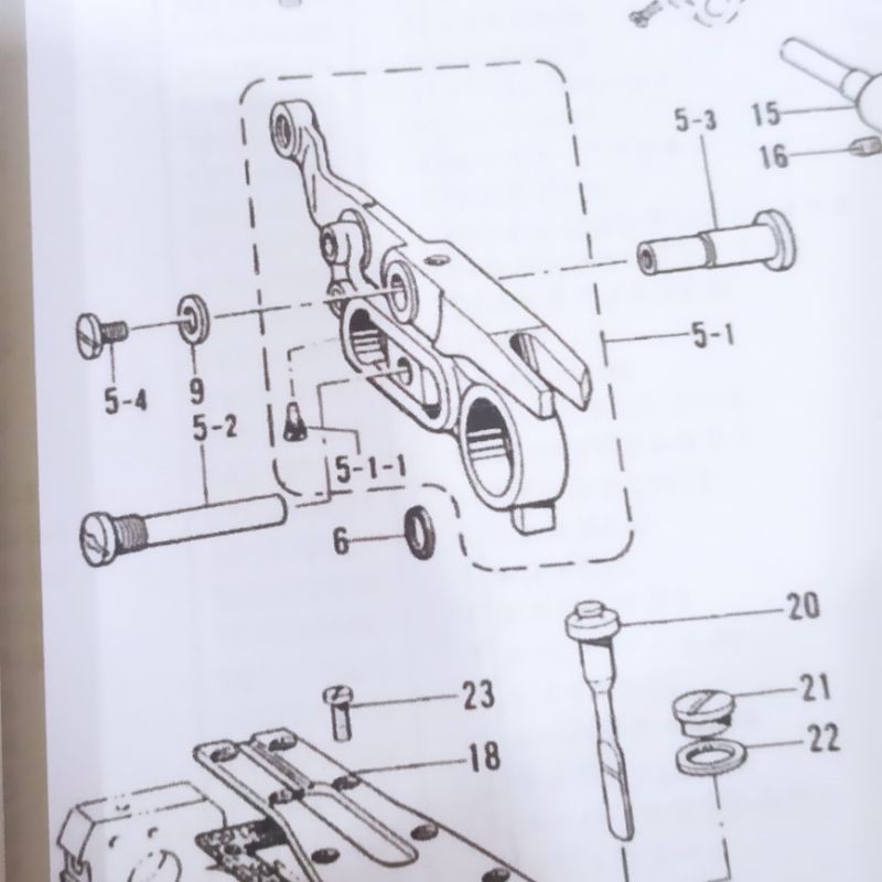 S-403030 1Set  Looper Connecting ASSY Mesin Jahit Make Up