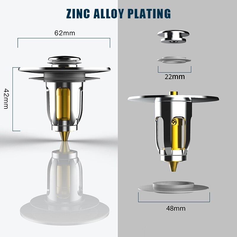 Bisa COD Saringan Penutup Lubang Bak Cuci Piring Sink Strainer Filter Universal - ISFRIDAY 2448