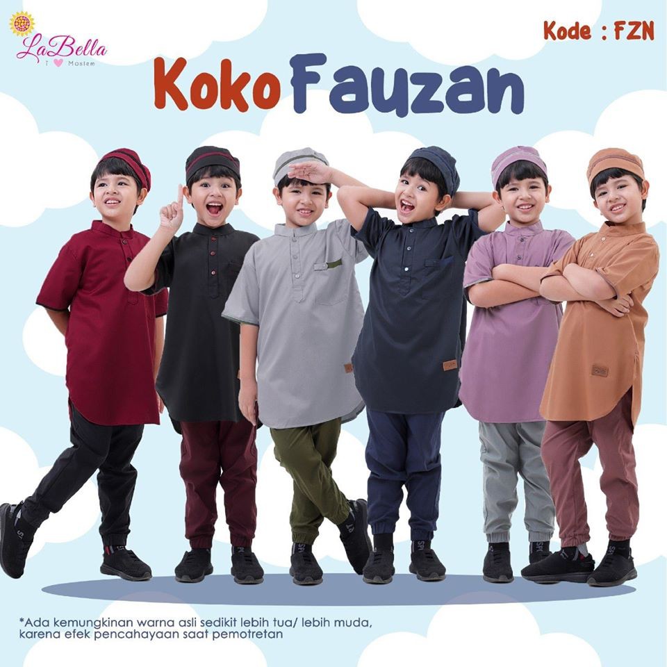 Koko koko anak polos | koko anak motif lucu | setelan celana | set koko | Labebah | koko nizar | kok