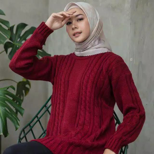 PREMIUM SWEATER MOTIF CABLE TUNIK