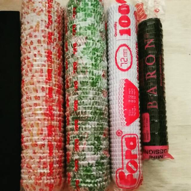 Cup cake Bolu kukus 1000lembar/Kertas Bolu Kukus/Kertas Ala Pie Mini/Kertas alas pai Mini 7,5mm