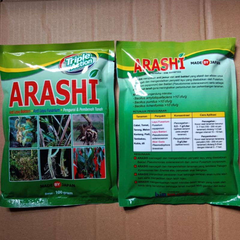 ARASHI Obat Anti Layu dan Jamur. Netto 100gr
