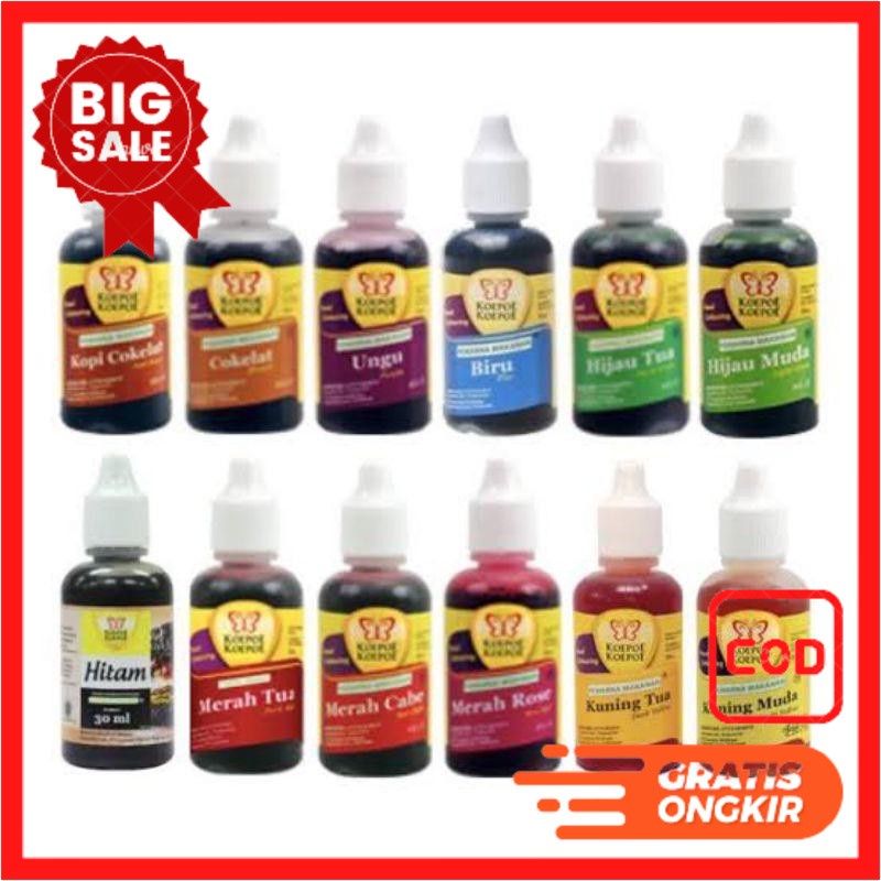 

KOEPO KOEPO PEWARNA MAKANAN 30ML PROMO