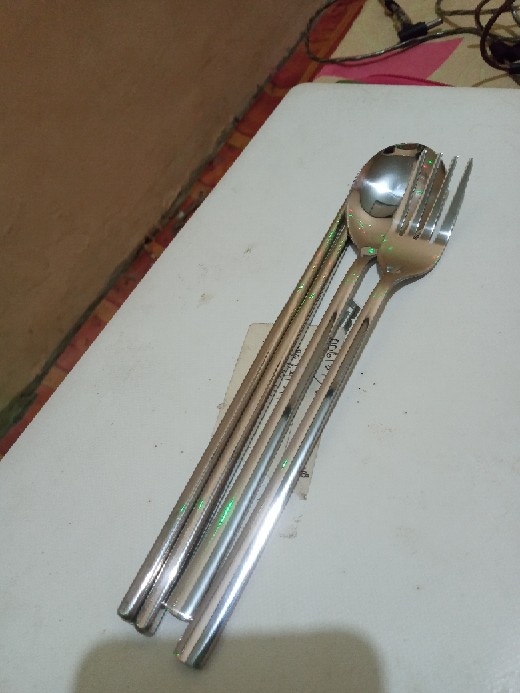 Sendok Garpu Set Korea Size Kecil Stainless Silver | Sujeo Spoon Fork Set Termurah Stainless Silver
