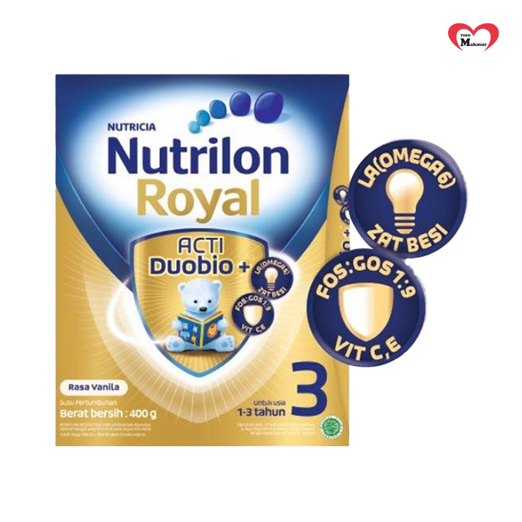 Nutrilon Royal 3 Vanila / Madu 400gr / Toko Makmur Online