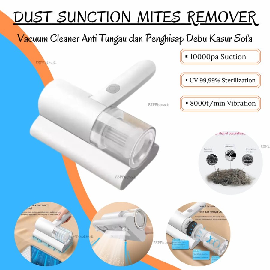 Vacuum Cleaner Penyedot/Sedot Kasur Sofa Vacum UV-C Tungau Hama Debu
