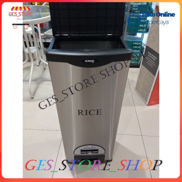 Kris Tempat beras 30 ltr/Rice box 30 ltr stainless steel