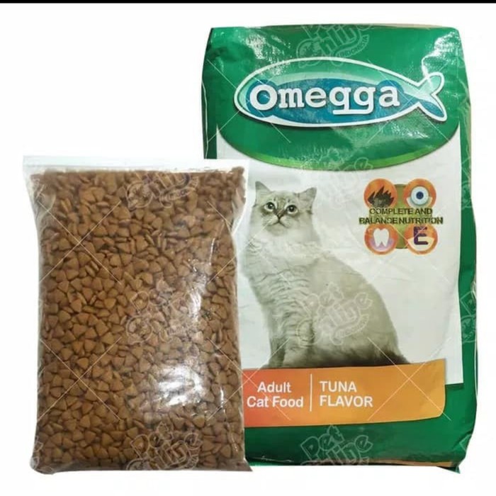 Omega Tuna Repack 1kg Cat Food - Makanan Kucing