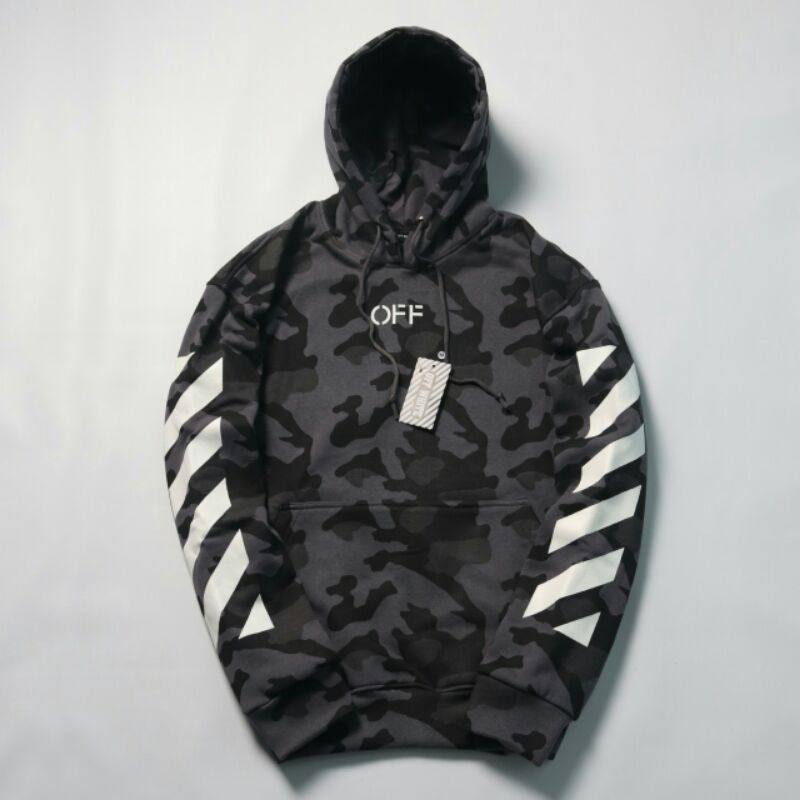 Hoodie off white camo