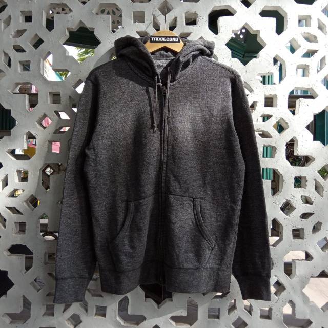 dark grey zipper hoodie