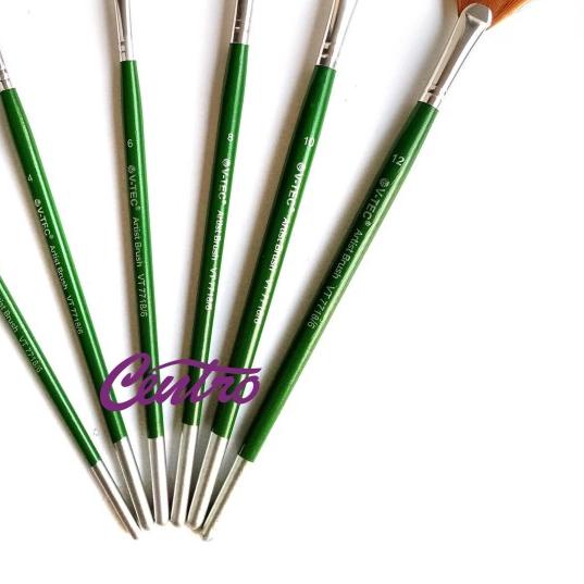 

♦ V-TEC Kuas Cat Air Akrilik Minyak Lukis Brush Set VT-7718 Isi 6 ⅍