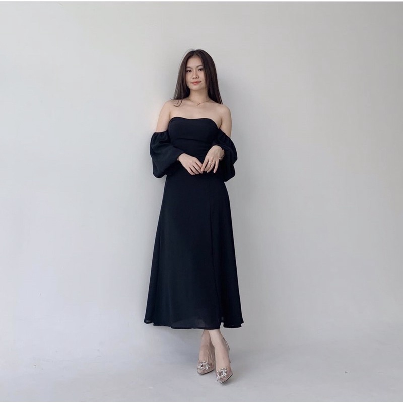 FELICIA BRIDESMAID DRESS SEXY KOREA - MIDI DRESS KONDANGAN - PROM NIGHT GOWN - DRESS PESTA SEXY MEWAH - WEDDING DRESS - DRESS PAGER AYU - HADIAH / KADO ULTAH CEWEK