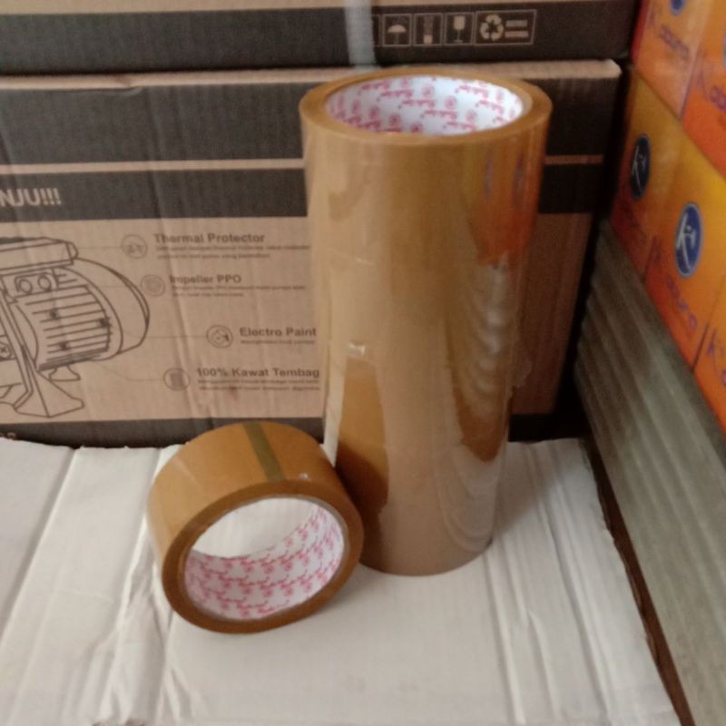 

Lakban Kardus Coklat Super Murah Promo 2"x 50Y/Roll