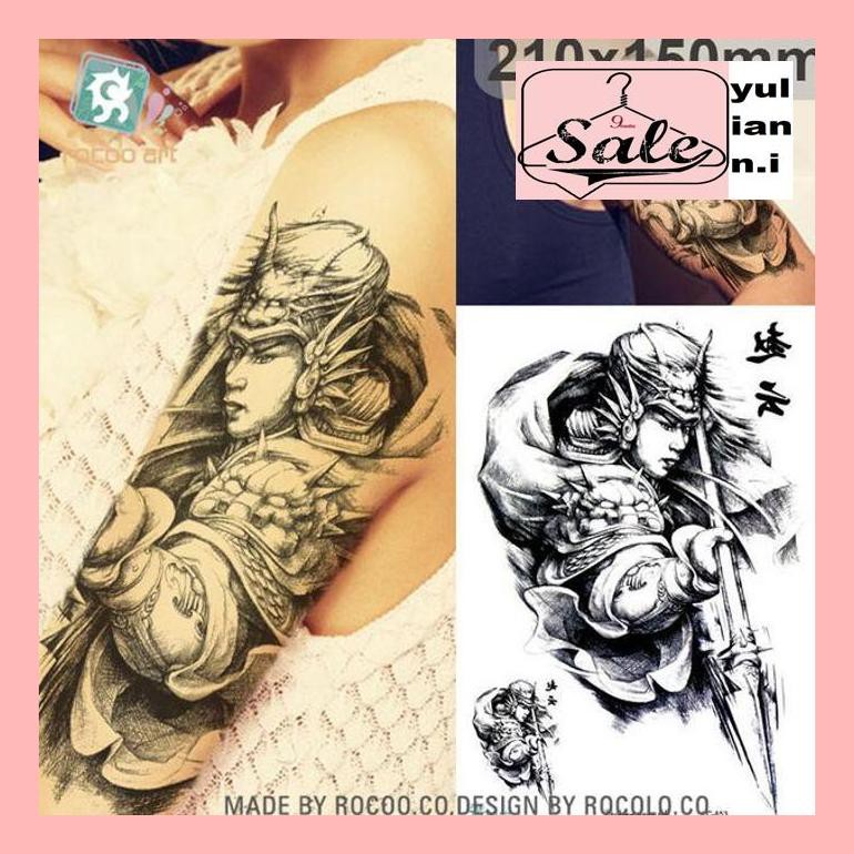 

Pkits0 Lc853 Sketch Handsome Zhao Yun Painting Temporary Tatto Sticker Pain50Srkj