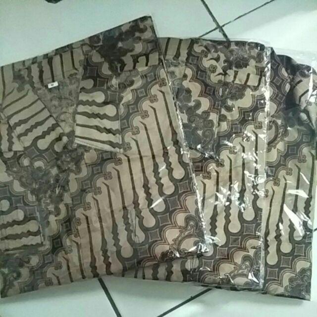Bswart Batik Hrb026 Kenongo Hem Pendek Padi Pekalongan M L Xl Batik Pria Murah Modern Grosir