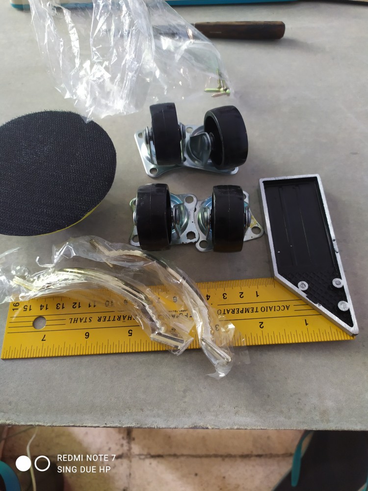 Roda Troli Lemari Koper Meja Karet Kecil 11/2 Inchi