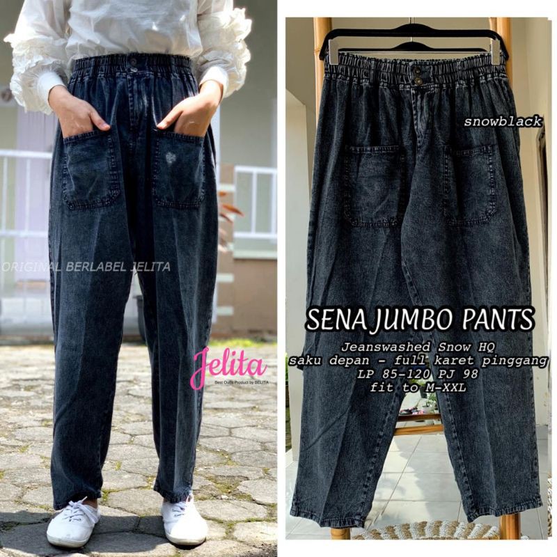 sena jumbo pants celana jeans by jelita