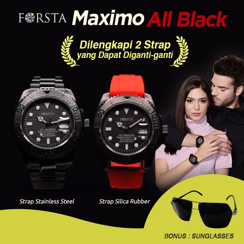 JAM TANGAN FORSTA 117 - MAXIMO ALL BLACK