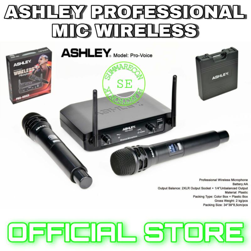 mic wireless ashley original pro voice microphone ashley