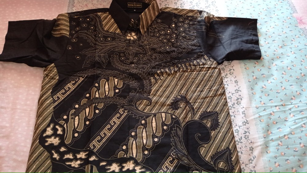 Sabdo Seto Pendek Kemeja Batik Pria Full Furing Bahan Katun Primisima