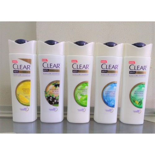 Clear 160ML Shampoo Ice Cool Menthol / Lemon Fresh / Superfresh Apple / Complete Soft care clear shampoo 160ml sampo shampo clear 160 ML sampo clear shampo clear