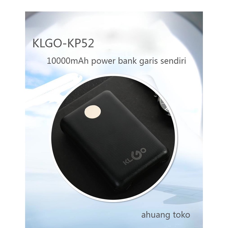 ahuang toko/ 10000mAh PowerBank/bank daya garis sendiri /lightning&Micro&TYPE-C 3IN1/ KLGO-KP52     