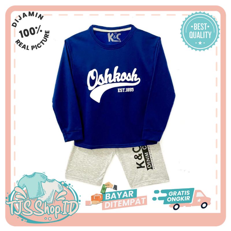 Baju Setelan Anak / Setelan Baju Anak / Setelan Anak Laki Laki 1 - 10 Tahun Lengan Panjang Oshkosh