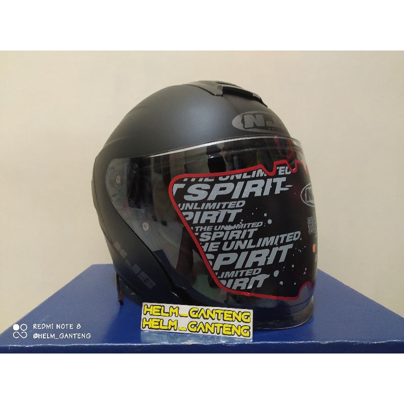 HELM NJS KAIROZ SOLID dan Motif (double visor)-4
