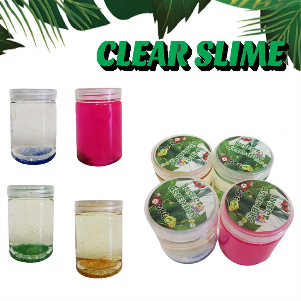 Mainan Anak Slime/ Clear Slime/ Bening Gliter 18J