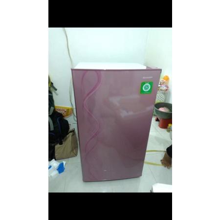 kulkas sharp 1 pintu sjn 162D pink