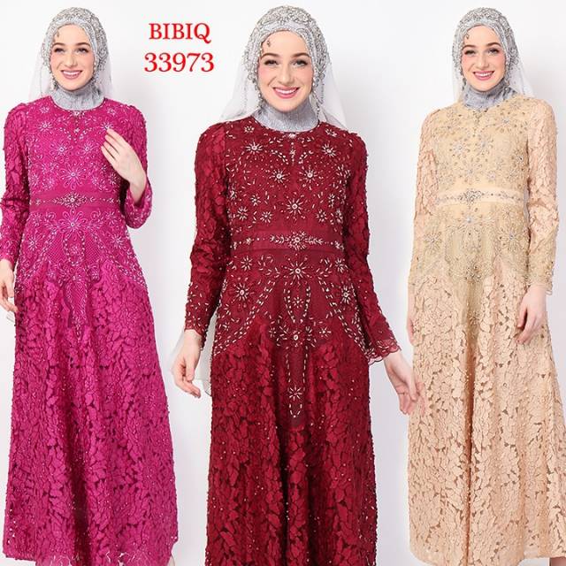 Baju Gamis Maxi Dress Gaun Pesta Muslim Bibiq 33973