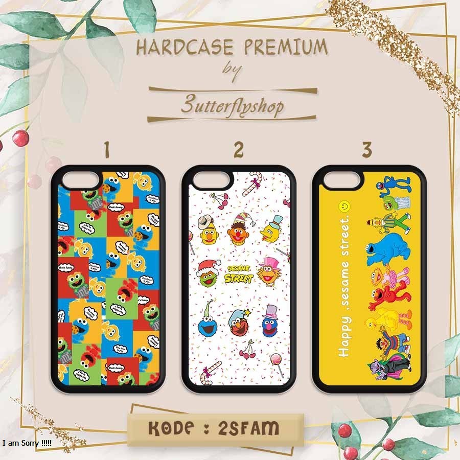 [HARDCASE] Happy Sesame Street case Oppo Vivo Realme Redmi Xiaomi Samsung Iphone