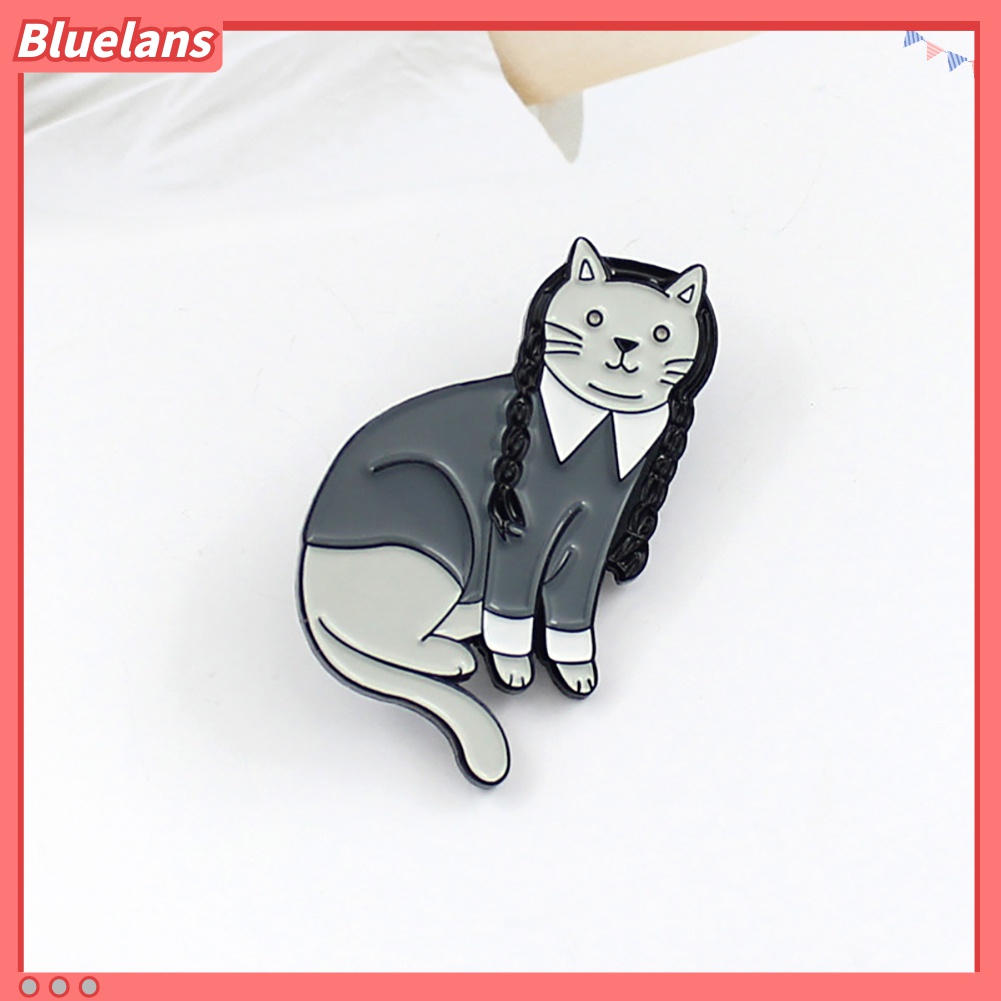 Bros Pin Enamel Bentuk Kucing Lucu Untuk Dekorasi Pakaian