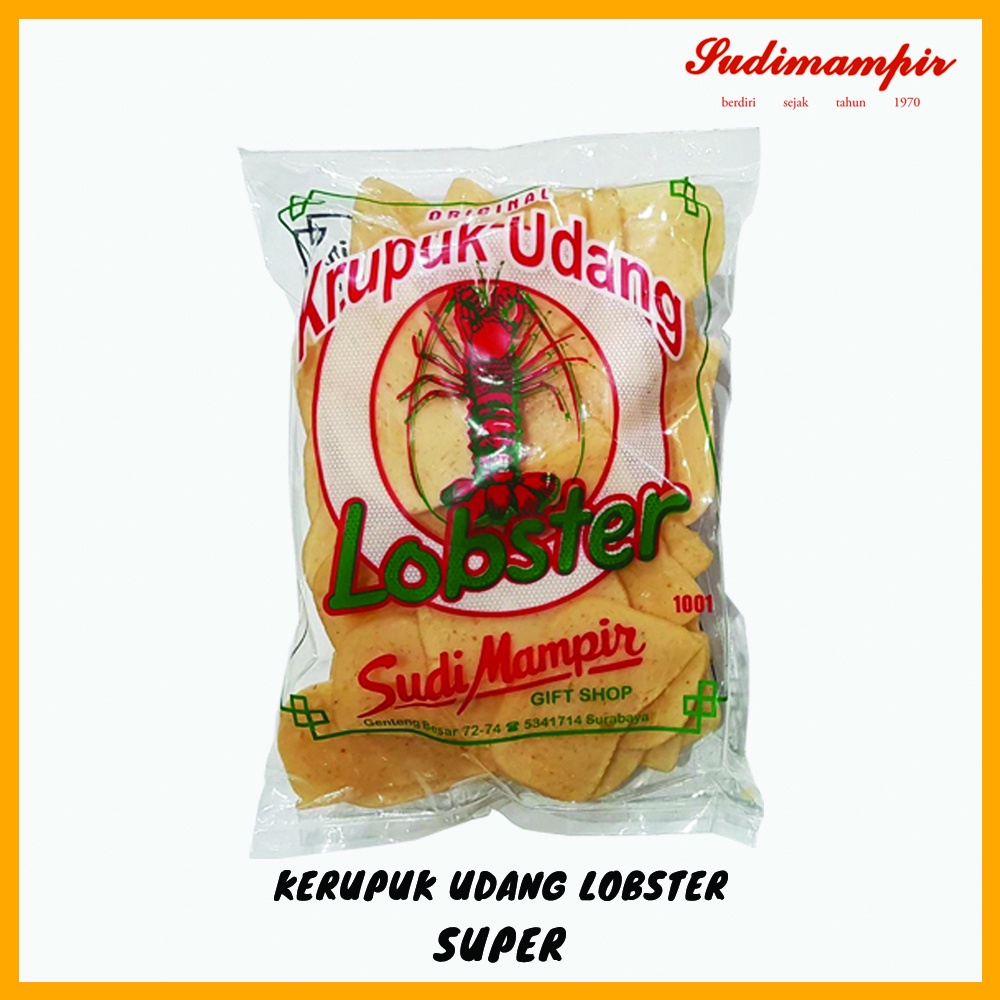 

Kerupuk / Krupuk Udang Mentah Lobster Sudi Mampir (500 gram) - Oleh Oleh / Makanan Ringan Surabaya