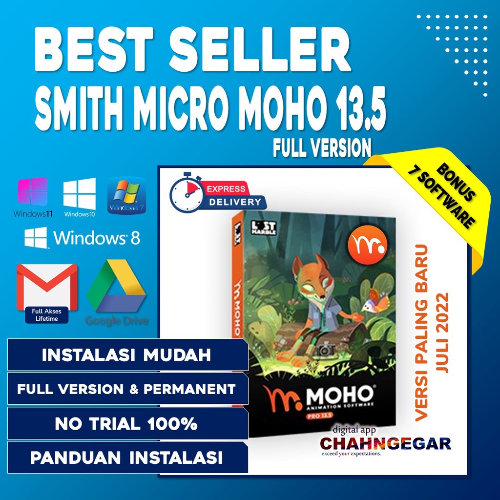 Smith Micro Moho Pro 13.5 versi 2022 Terbaru &amp; Full Version Windows All In One 2D Animation Software Anime Studio Pro membuat animasi 2D