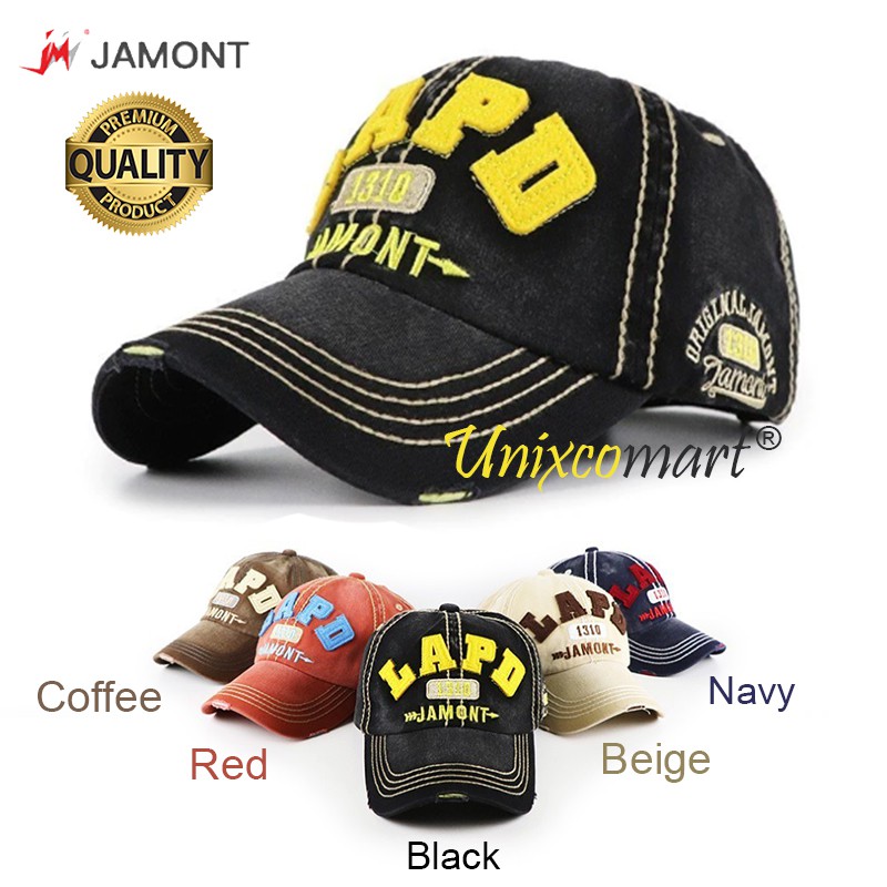 Jamont LAPD 1310 Topi Baseball Hat Casual Sport Pria Wanita Dewasa atau Kids