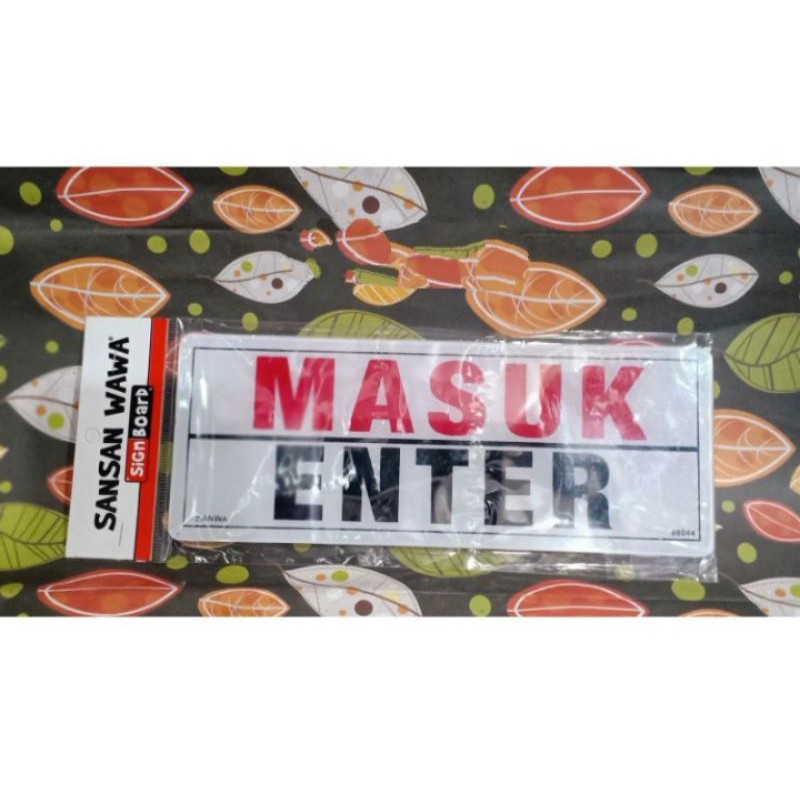 

MASUK /ENTER (ACRYLIC)