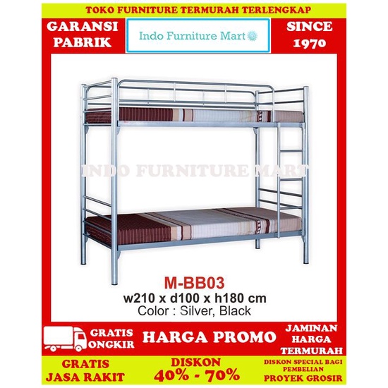Tempat Tidur Ranjang Tingkat Susun Besi Expo  Mbb 03