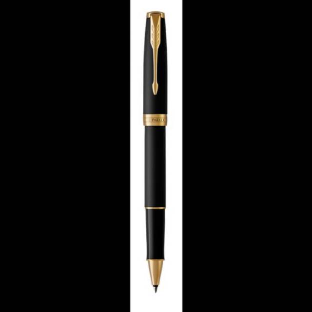 

Parker Sonnet Matte Black Gold Trim Rollerball