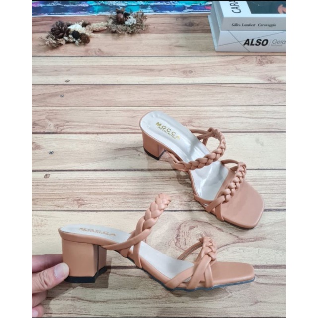 ABBUSHOES  RI 03 hak tahu kepang wanita 5cm