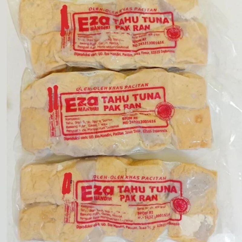 

Tahu Tuna Pacitan/Eza Mandiri Pak RAN/Tahu Bakso/Oleh-oleh Khas Pacitan