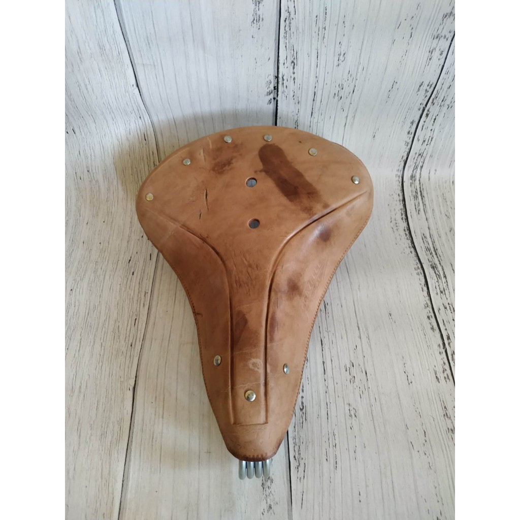 Sadel Saddle Jok Kulit Sepeda 28 Unto Turonggo Kebo Pir Per Tipis GAZELLE