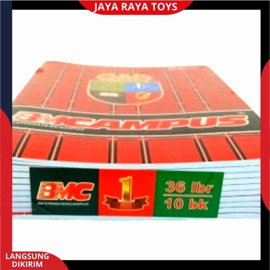 ( PROMO ) 1 PACK ISI 10 PCS BUKU TULIS BM CAMPUS 36 LEMBAR UKURAN BOXY