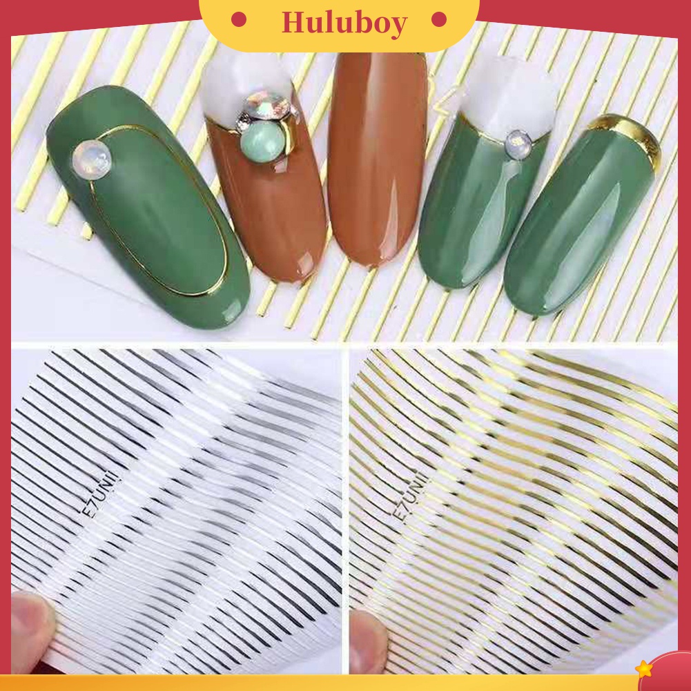 Huluboy Huluboy♡ Stiker Kuku 3D Tahan Air Untuk Manicure