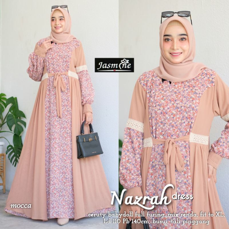 JS. NAZRAH DRESS ORI JASMINE | GAMIS MAXI
